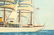 AMERICAN SCHOOL THREE MASTED TALL SHIP PORTRAIT - 4