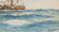 1906 WATERCOLOR OF A SHIP IN THE ANTARCTIC - 4