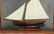 GAFF RIG SINGLE MASTED CASED SHIP MODEL - 4