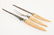 CARVED WALRUS TUSK (3) PIECE CULINARY SET c. 1900