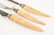 CARVED WALRUS TUSK (3) PIECE CULINARY SET c. 1900 - 4