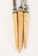 CARVED WALRUS TUSK (3) PIECE CULINARY SET c. 1900 - 8