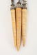 CARVED WALRUS TUSK (3) PIECE CULINARY SET c. 1900 - 9