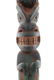 EARLY CARVED AND PAINTED ALASKAN INUIT TOTEM POLE - 5