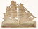 CAST IRON THREE MAST SHIP DOOR STOP - 2