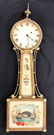 (19th c) BANJO CLOCK "Lake Eerie Perry's Victory"