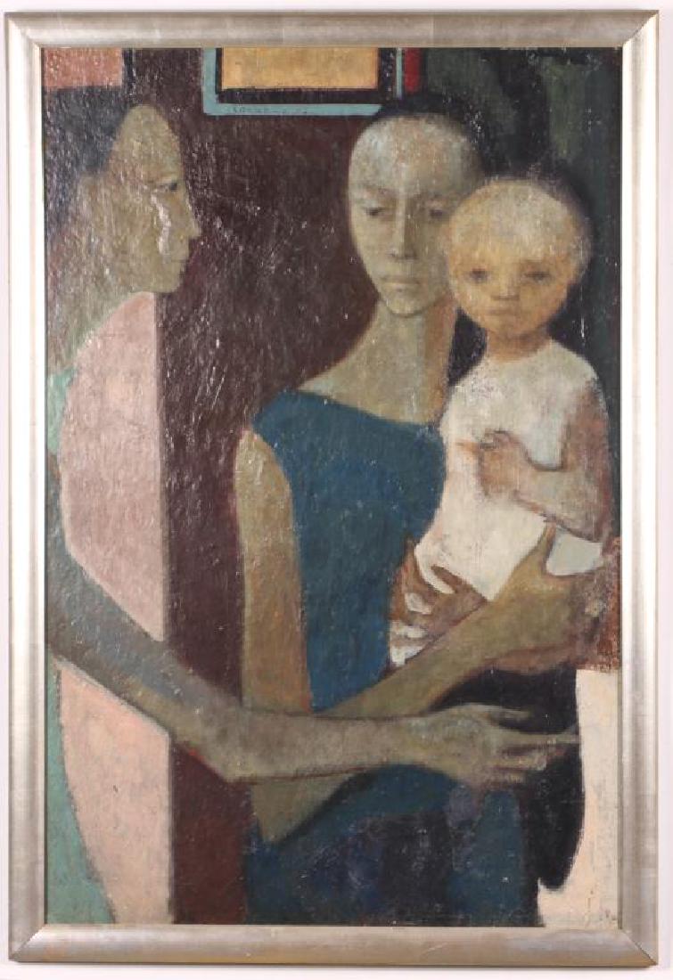 MODERNIST SCHOOL (20th c) Cornelis '52 "Young Family" (1 of 6)