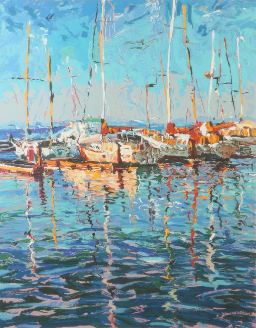 MARCO SASSONE (b.1942) "Marina" serigraph in color 32 x (1 of 5)