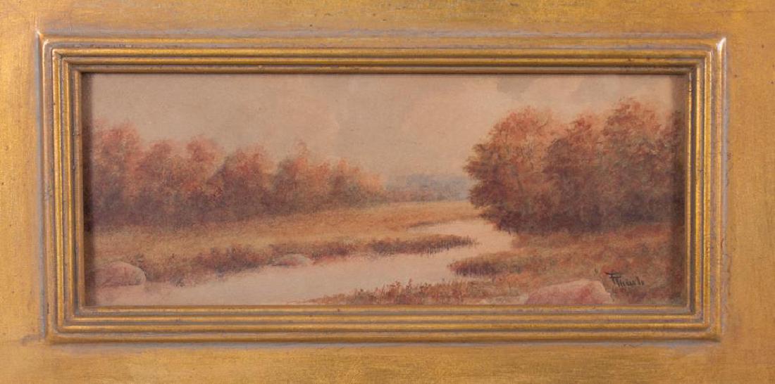FRANK THURLO (1838-1913) "Marsh Inlet in Autumn" (1 of 3)
