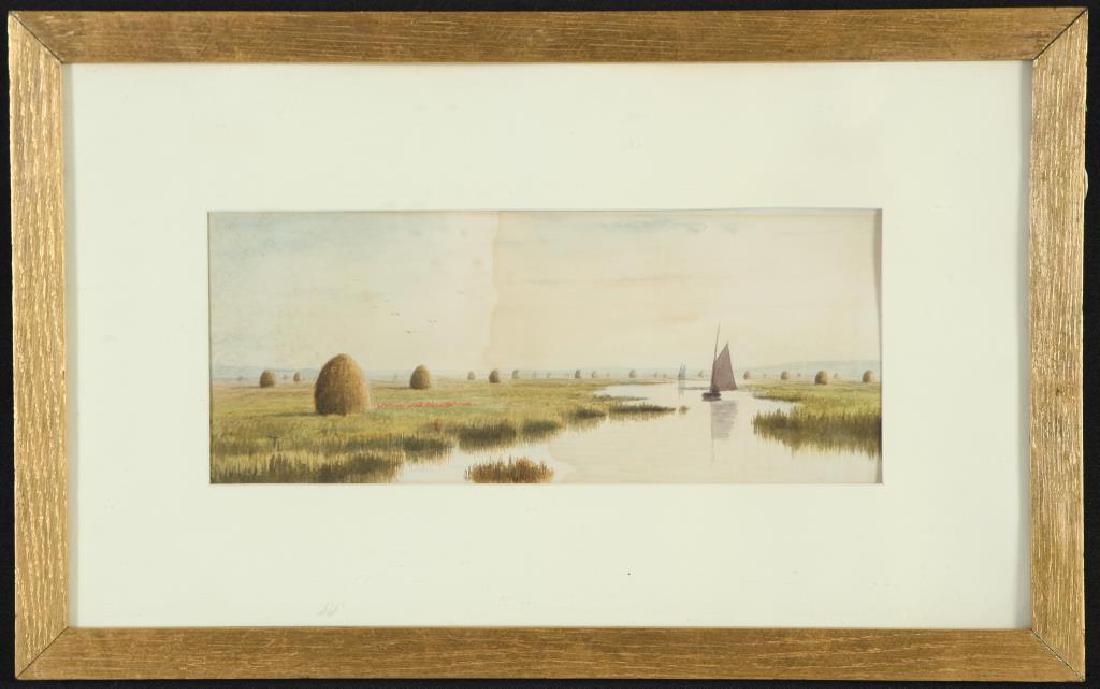 FRANK THURLO (1837-1913) "Catboat on the Plum Island (1 of 6)