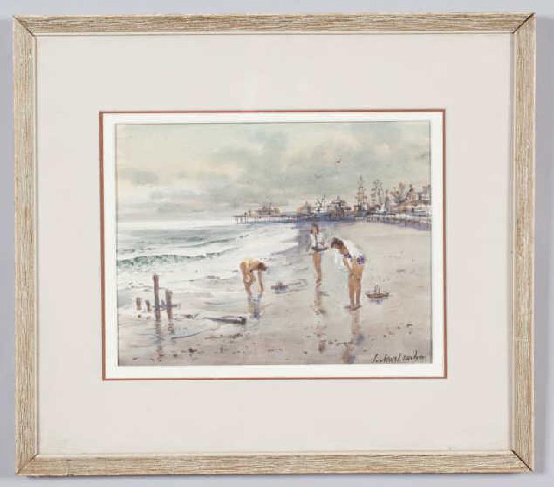 SVEN OHRVEL CARLSON (1911-2006) "Gathering Shells" (1 of 4)