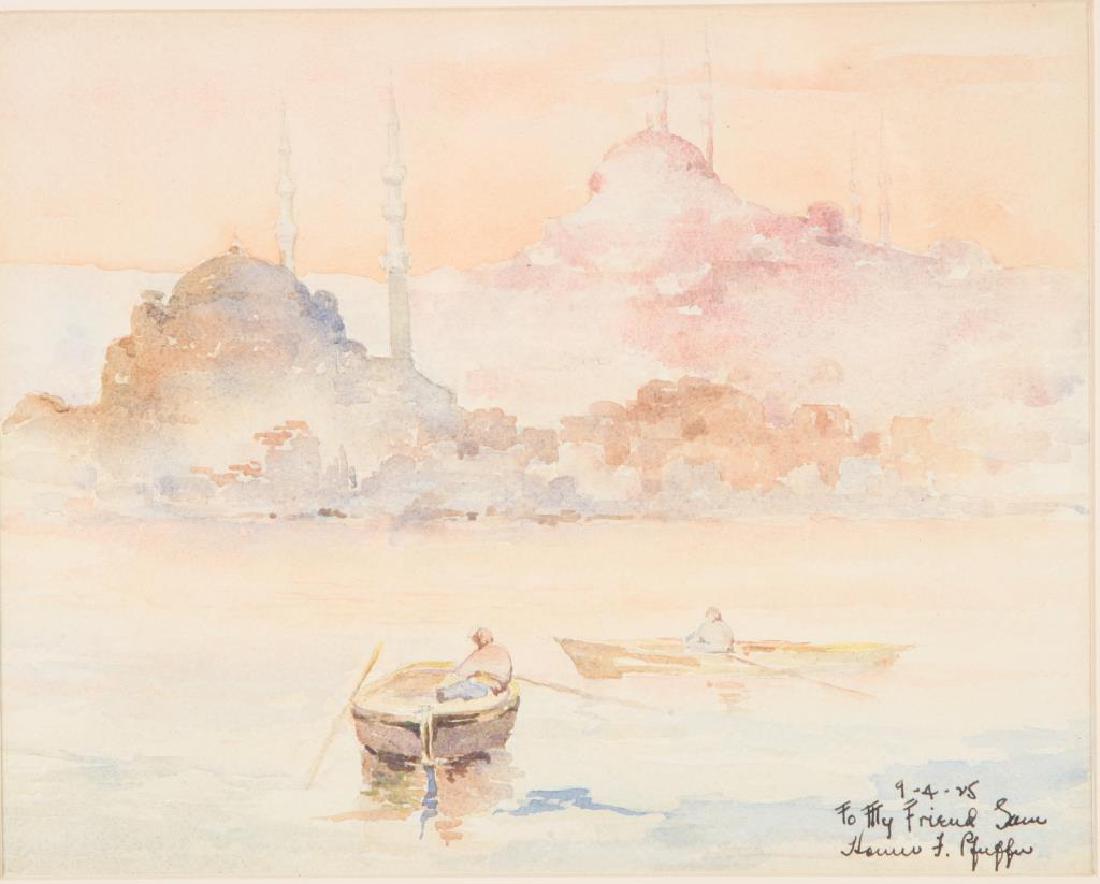 AMERICAN SCHOOL (20th c) Middle East "Blue Mosque, (1 of 4)