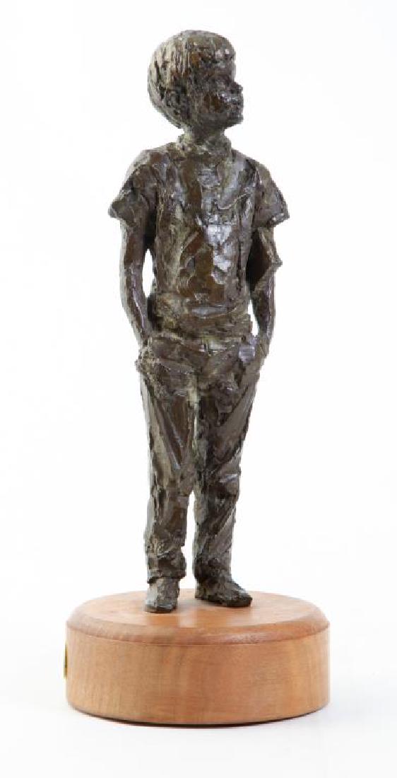 AMERICAN SCHOOL (20th c) Sculpture "Boy with Book" (1 of 7)