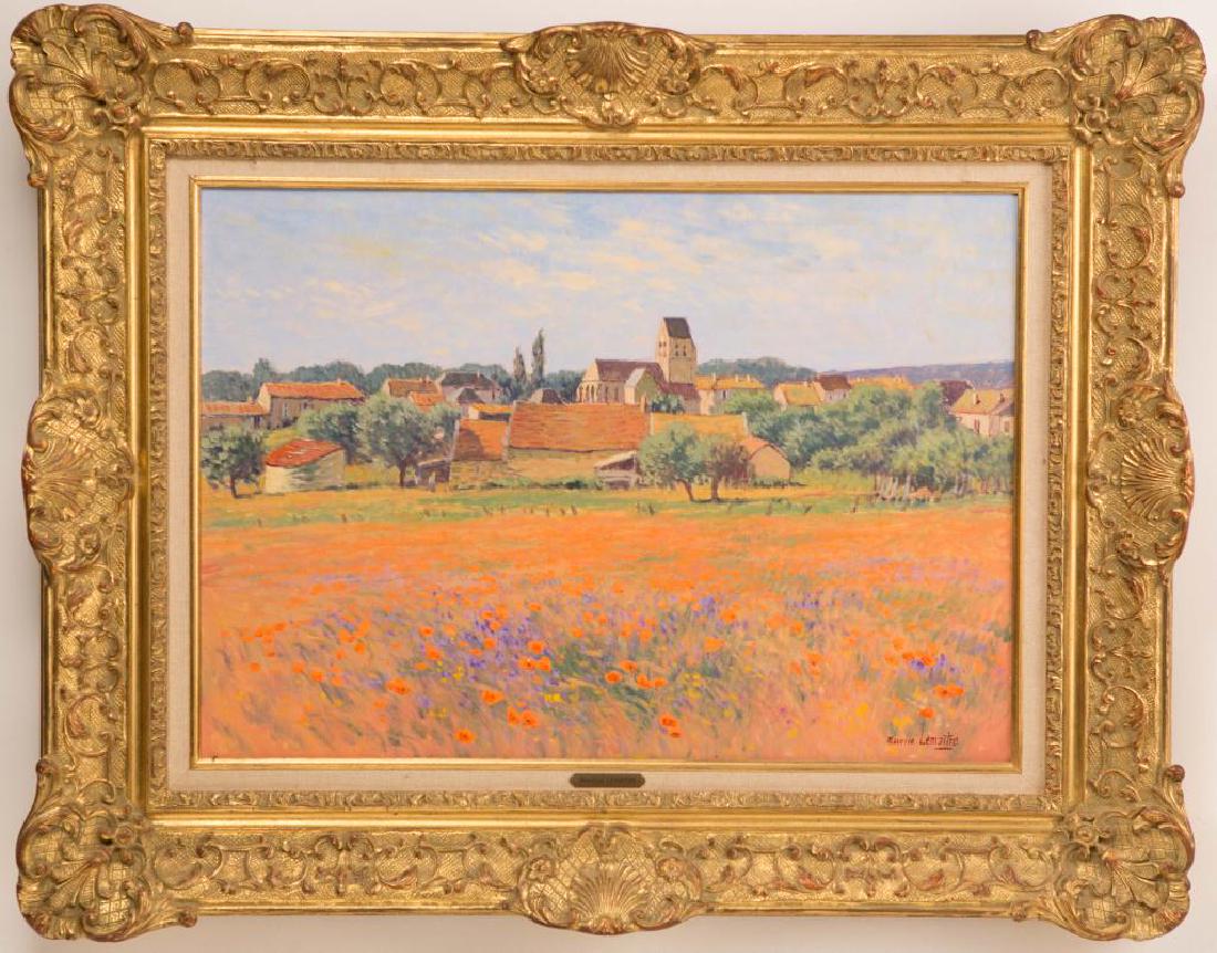 MAURICE LEMAITRE (b. 1929) "French Village" oil on (1 of 6)