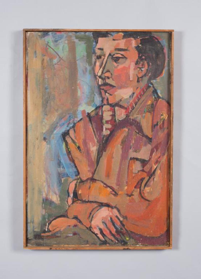 MID CENTURY AMERICAN MODERNIST PORTRAIT "Portrait of a (1 of 4)