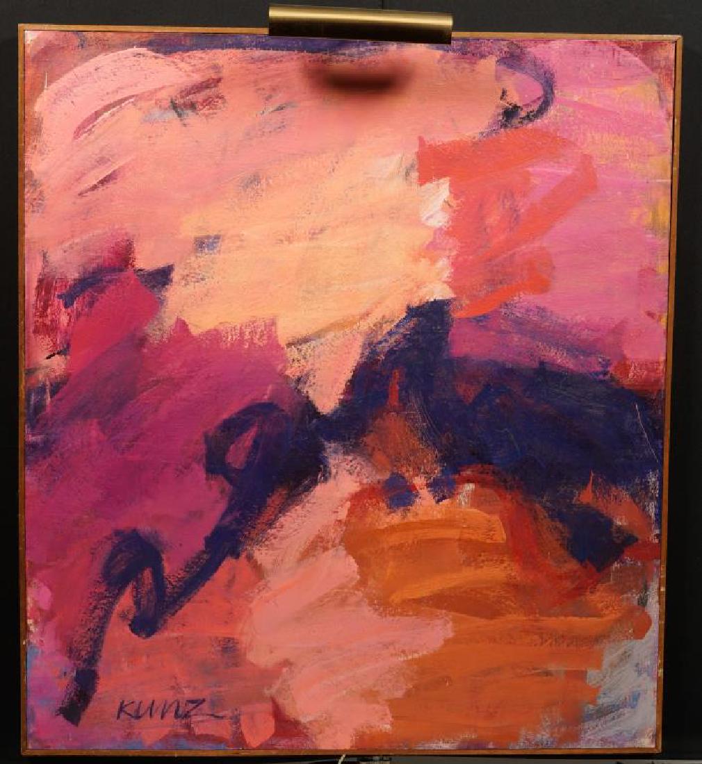 DONALD KUNZ (1932 - 2001) "Magic Fire 1967 " oil on (1 of 6)
