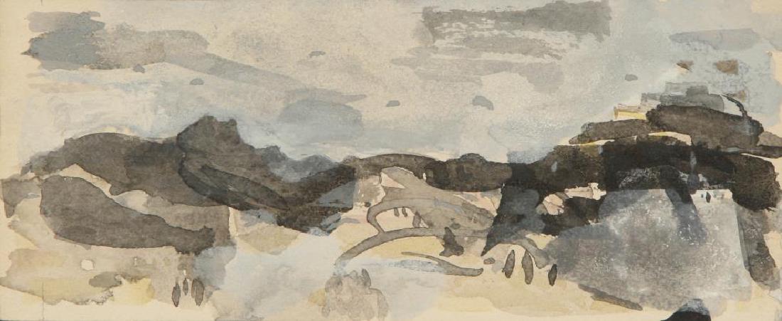 AMERICAN SCHOOL (20th c) Abstraction "Abstract (1 of 4)