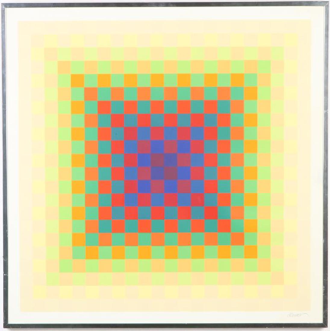 HUGO DEMARCO (1932-1995) "Composition" silkscreen in (1 of 5)