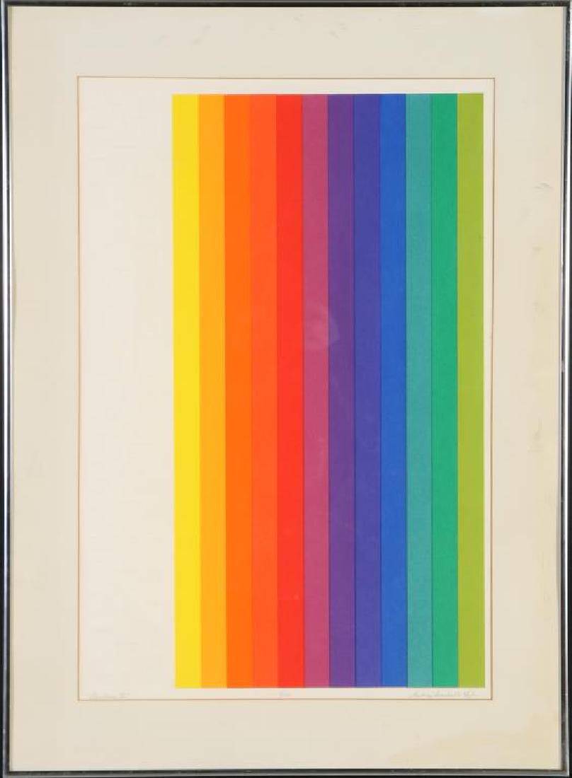 AUDREY GRENDAHL KUHN (b. 1929) "Spectrum VI" lithograph (1 of 6)