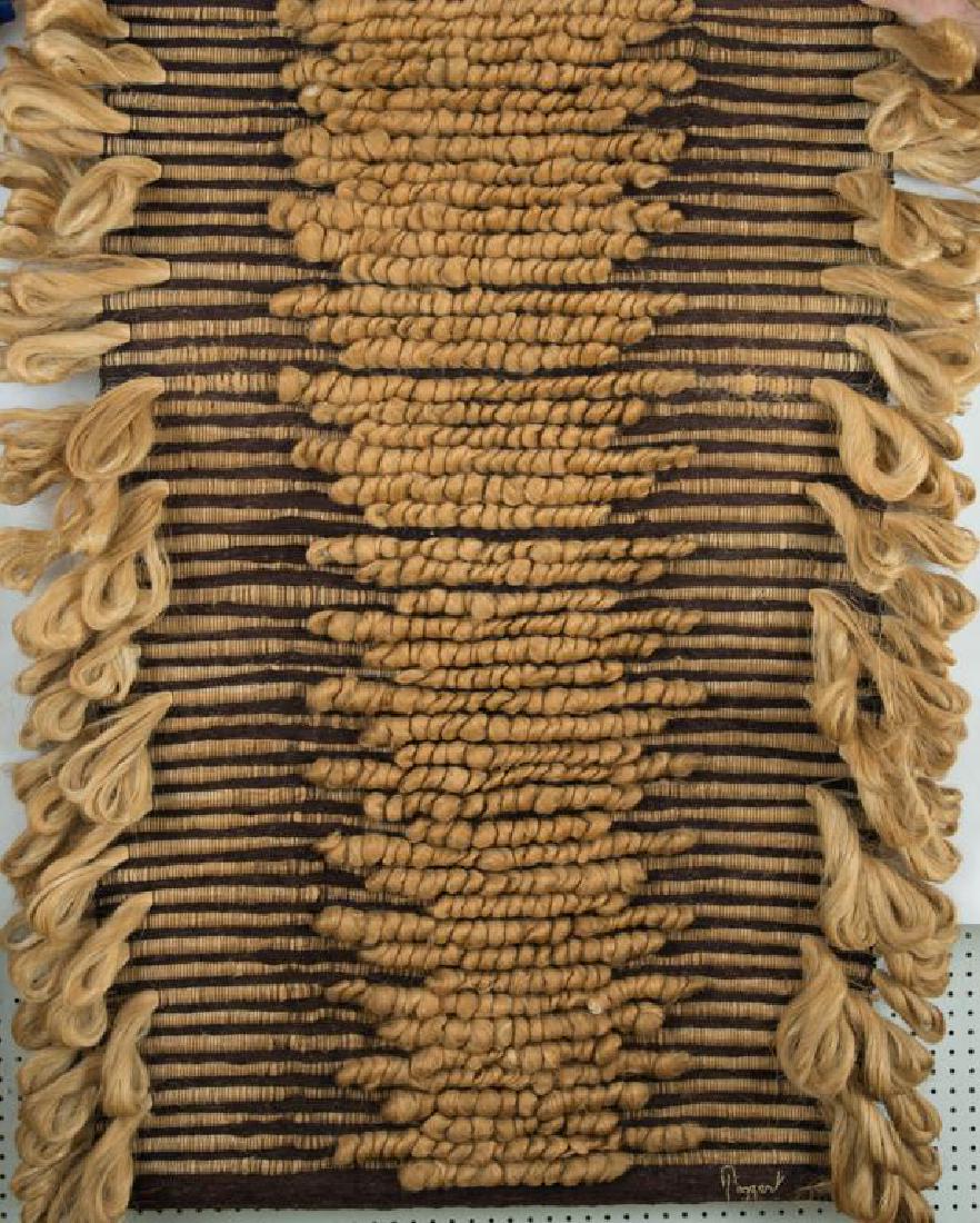 GINETTE AND DANIEL TAGGART "HAITI" WALL HANGING Wove: Wove Cotton and Sisal. signed. 58 x 50 inches.