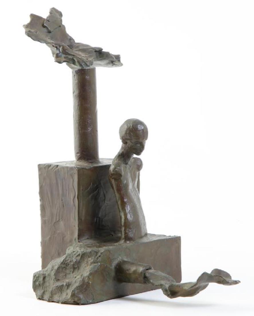 AMERICAN SCHOOL (20th c) SCULPTURE "Pollutants" bronze (1 of 6)