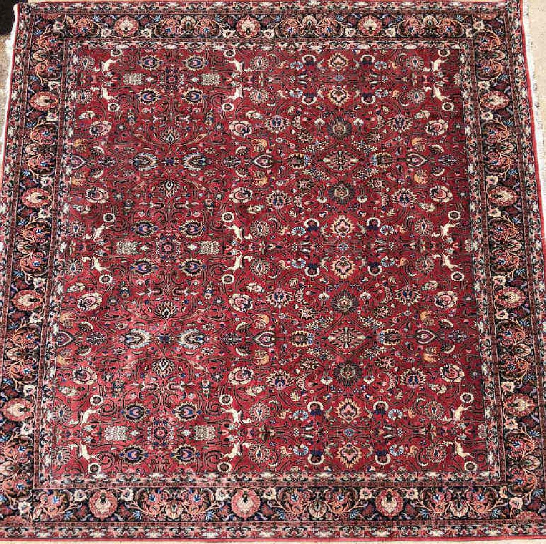 ROOM SIZE PERSIAN BIJAR ORIENTAL RUG 10' x 9' 8". (1 of 10)