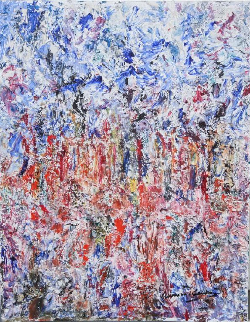 AMERICAN SCHOOL (20th c) Abstraction "Colorful (1 of 6)