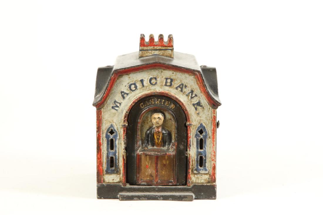 STEVENS CO CAST IRON MECHANICAL "MAGIC BANK" (1 of 6)