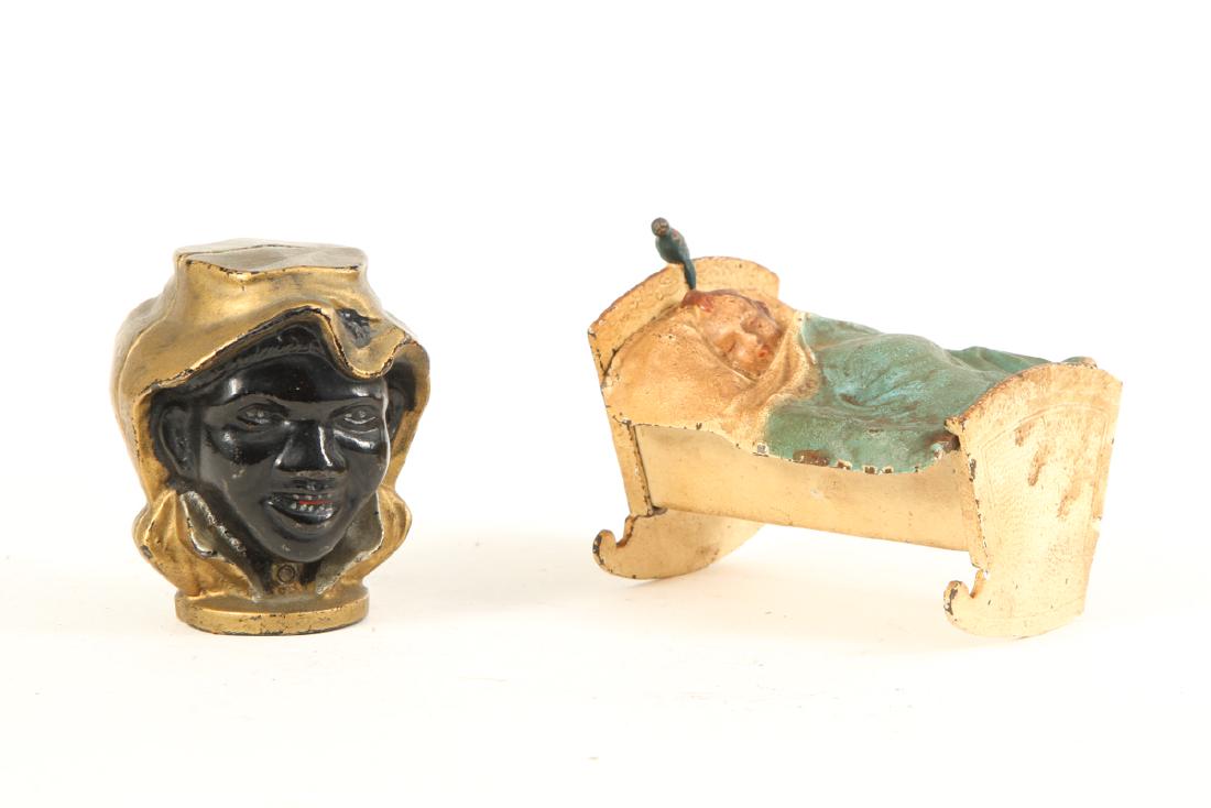 TWO (2) VINTAGE CAST IRON STILL BANKS (1 of 5)