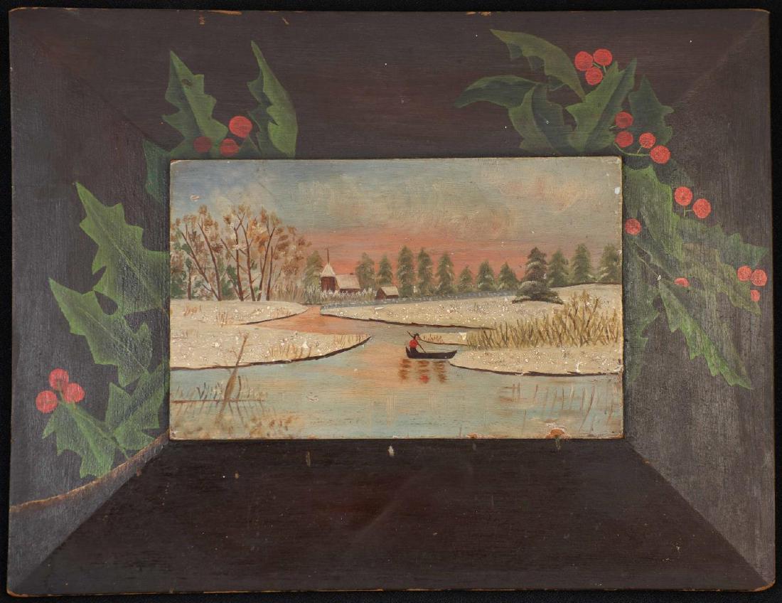 PAINTING OF STREAM IN WINTER (1 of 3)