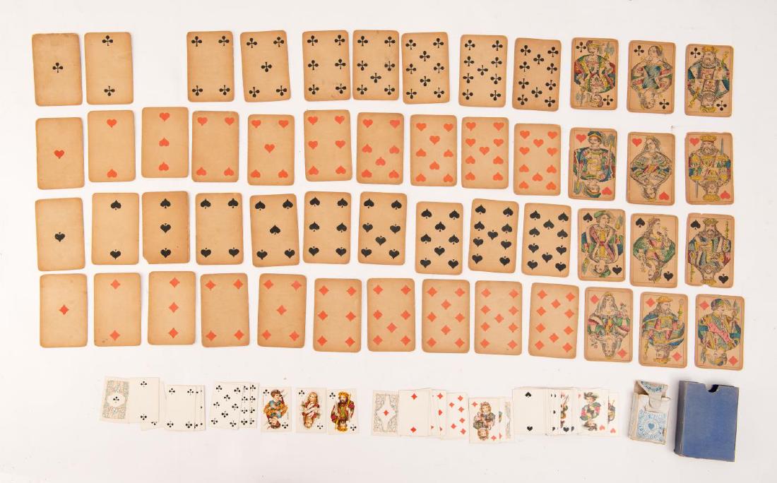 TWO DECKS OF CARDS - 1 FULL SIZE & 1 MINIATURE (1 of 7)