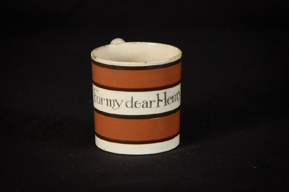 "FOR MY DEAR HENRY" ENGLISH PEARLWARE CHILD'S MUG (1 of 6)