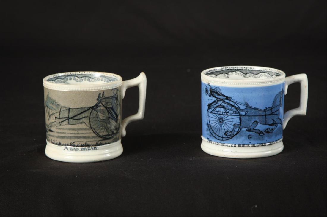 TWO SMALL MUGS OF HORSE RACING INTEREST (1 of 5)