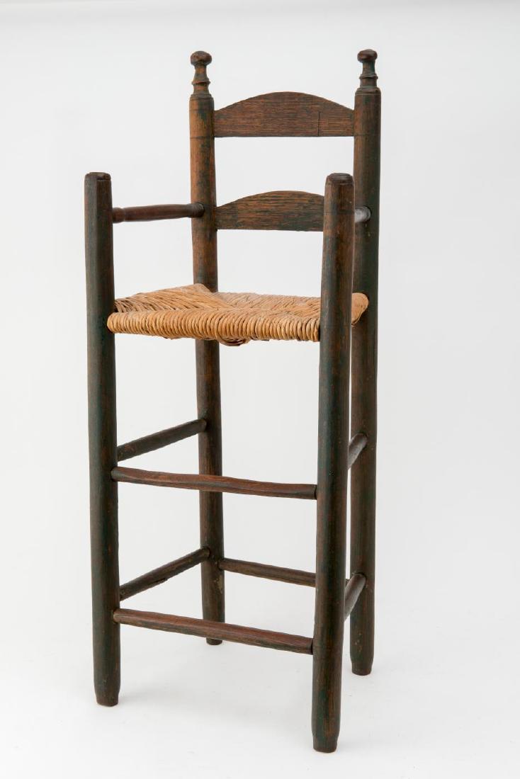 NEW ENGLAND LADDER BACK HIGH CHAIR (1 of 4)
