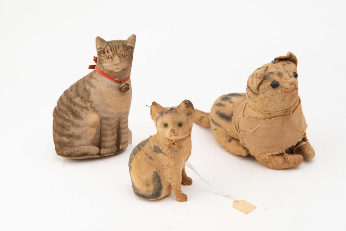 THREE (3) OLD CAT STUFFED TOYS (1 of 2)