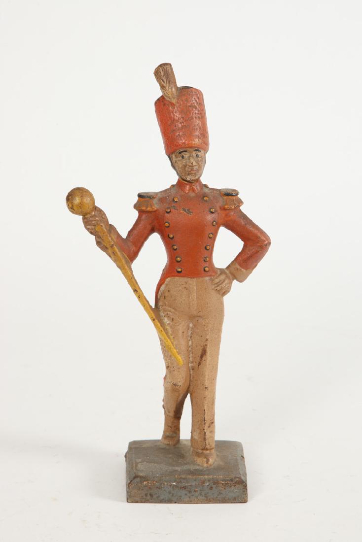 SOLID FULL FIGURE CAST IRON DRUM MAJOR (1 of 4)