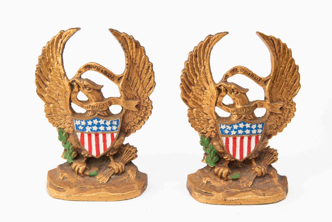 PAIR AMERICAN EAGLE BOOKENDS (1 of 5)