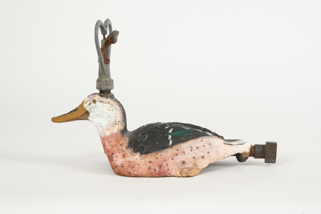 CAST IRON DUCK LAWN SPRINKLER (1 of 3)