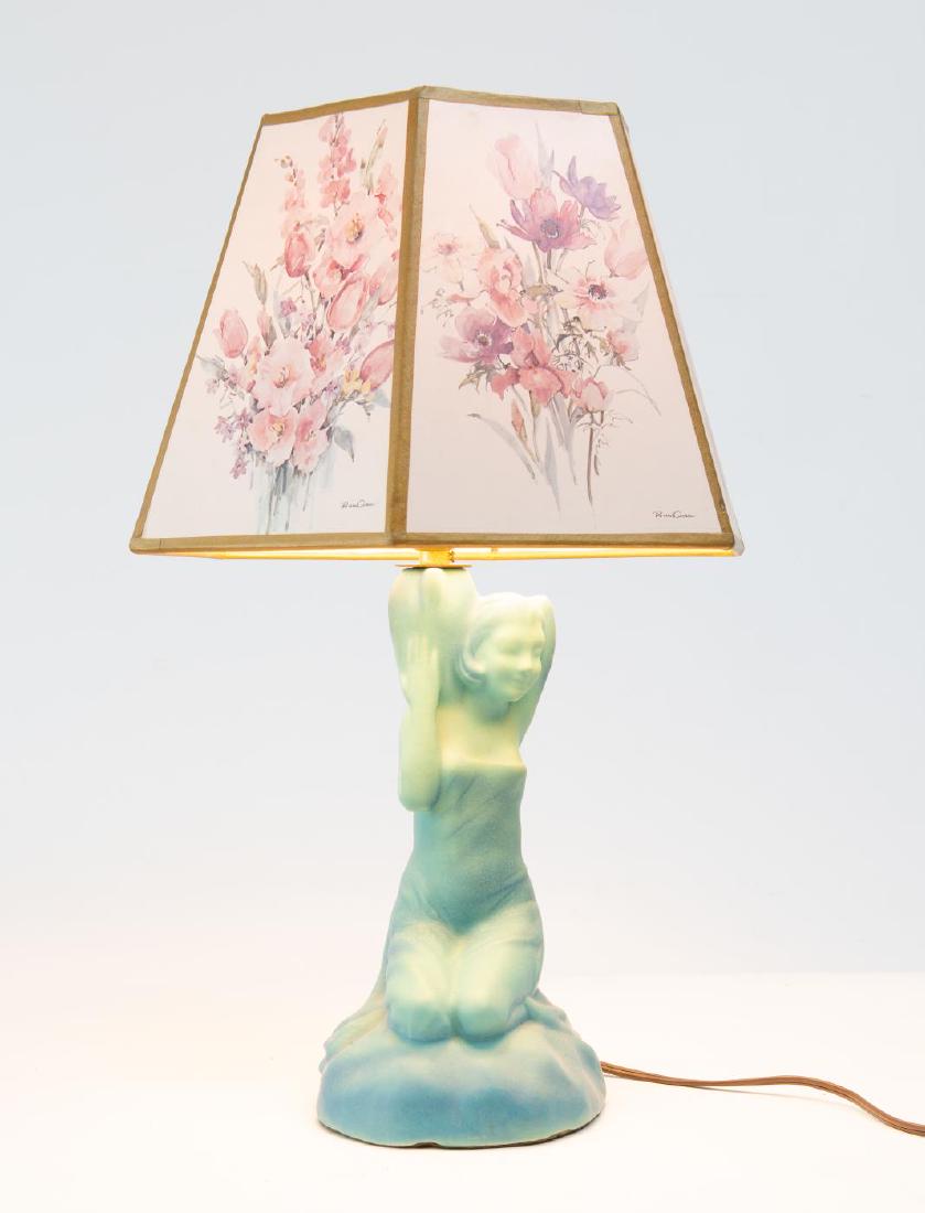 VAN BRIGGLE FIGURAL LAMP (1 of 4)