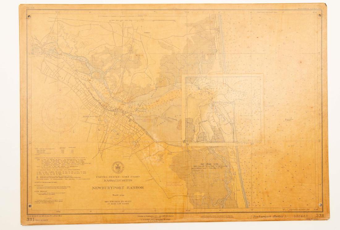 NEWBURYPORT HARBOR 1939 U.S. SURVEY MAP (1 of 4)