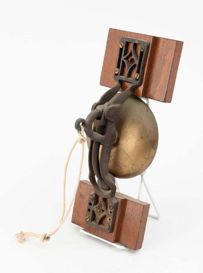 HANGING BELL ON WOODEN BRACKET (1 of 4)