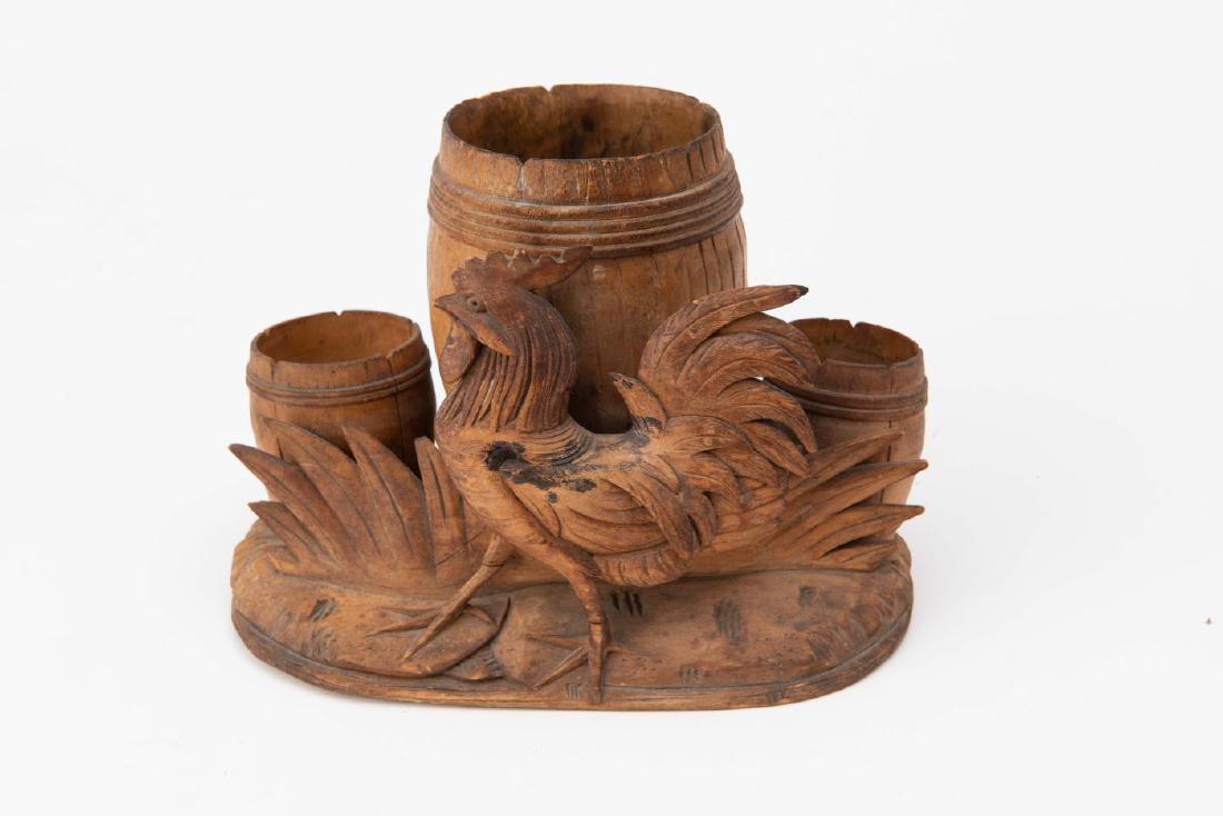 JOHN H. BELLAMY CARVED ROOSTER CIGAR HOLDER (1 of 5)