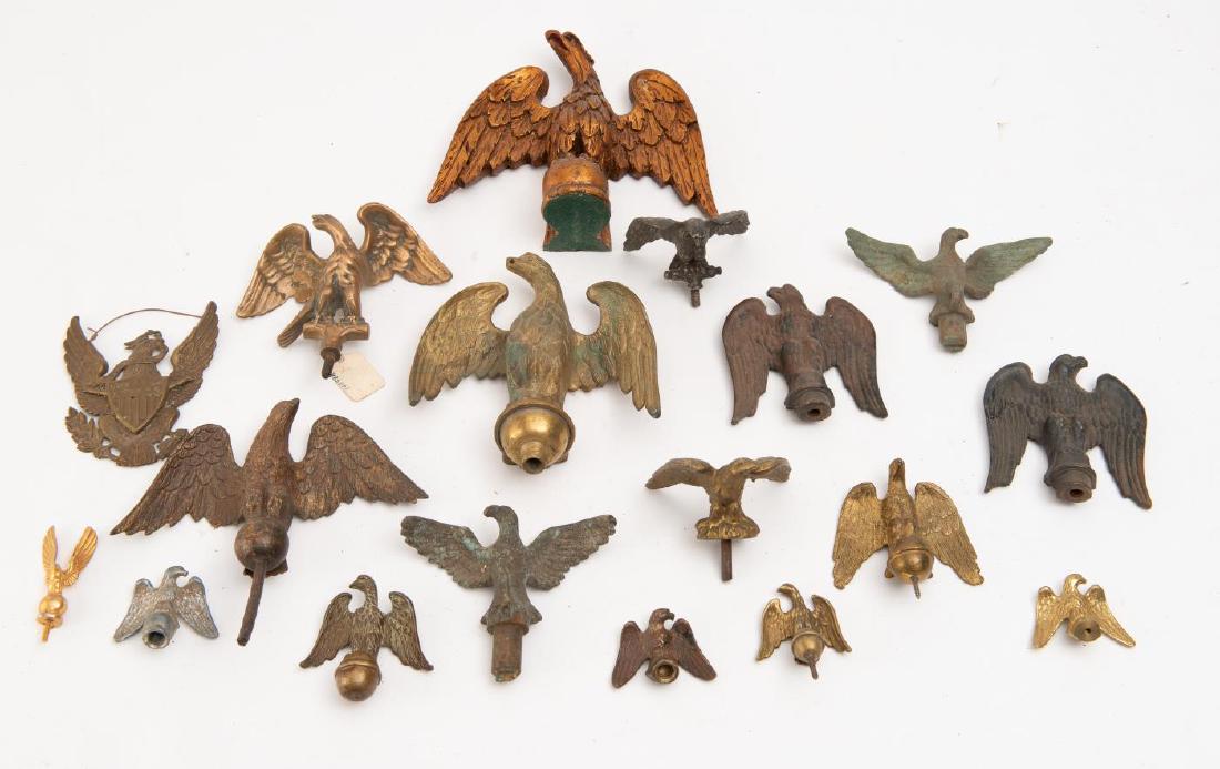 (18) CAST, PRESSED & CARVED WOODEN EAGLES (1 of 6)