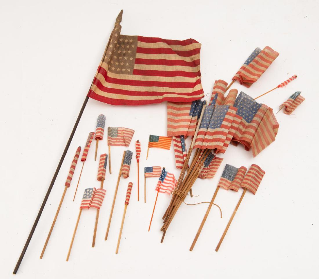 LARGE COLLECTION OF (EARLY 20th c) FLAGS (1 of 3)