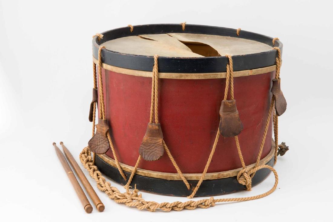 CIVIL WAR DRUM IN OLD PAINT DATED 1863 (1 of 7)