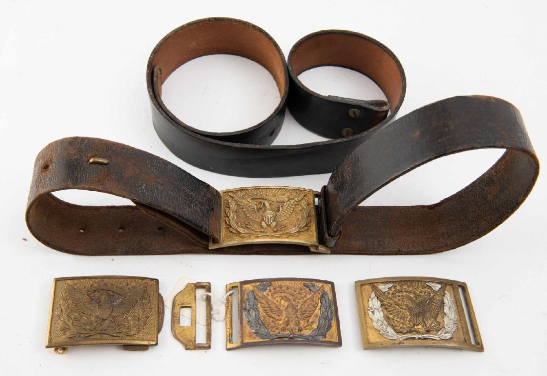 (4) EARLY AMERICAN EAGLE BRASS BELT BUCKLES (1 of 2)