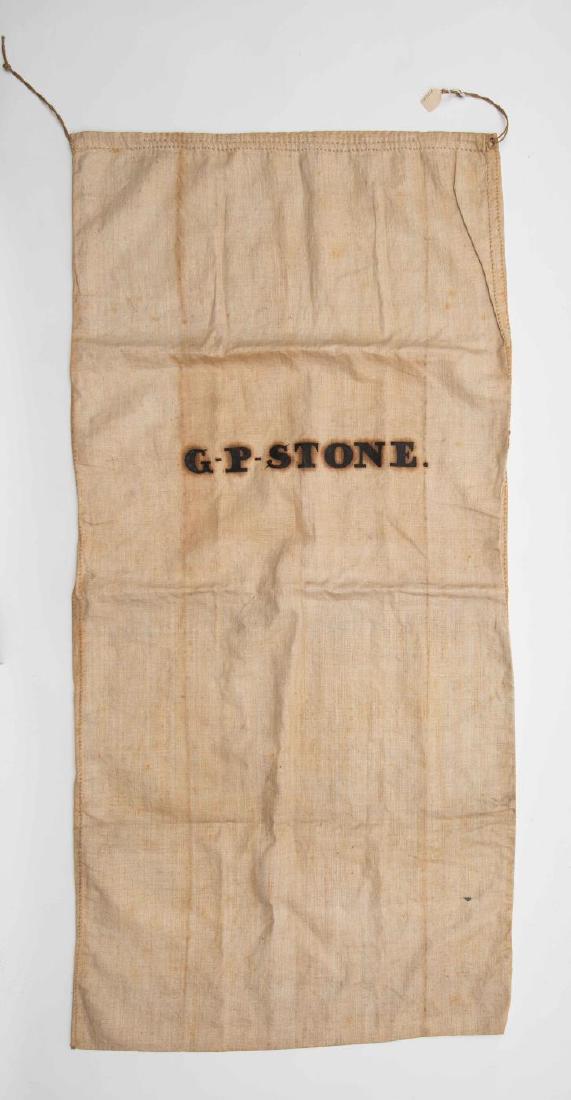 RARE, HOMESPUN LINER FIRE BAG, AMERICA, 18th/EARLY (1 of 4)
