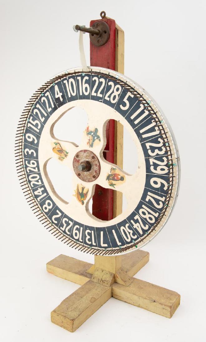 LARGE PAINTED GAMING WHEEL (1 of 6)