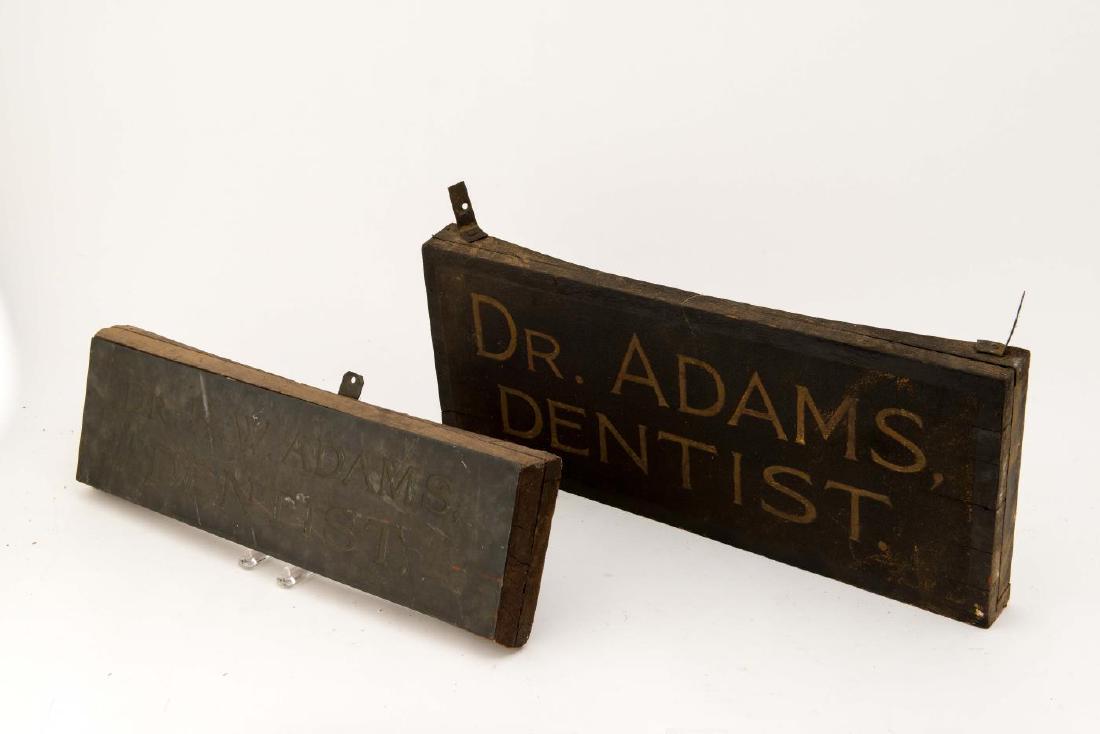 TWO LOCAL DENTIST TRADE SIGNS FOR DR. ADAMS (1 of 6)