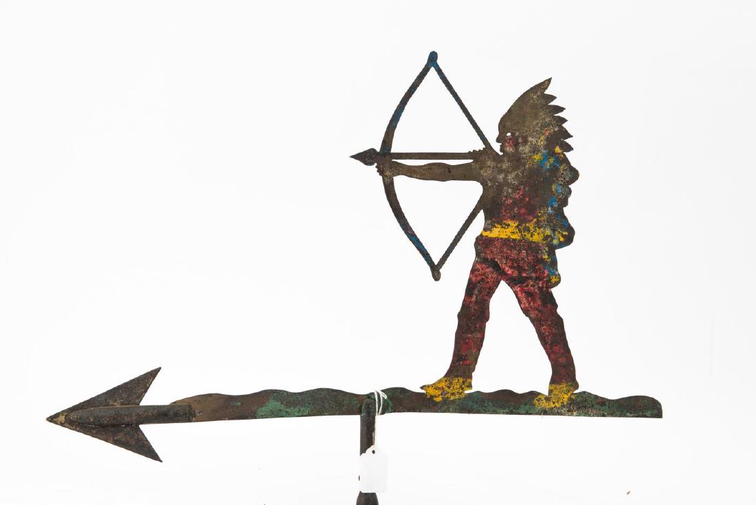 INDIAN STAMPED SHEET IRON WEATHERVANE TOPPER (1 of 4)